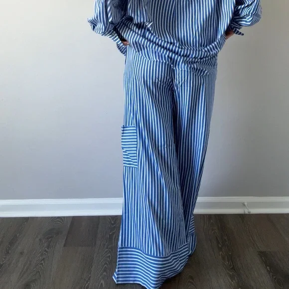 Parade blue white striped set - Picture 6 of 6